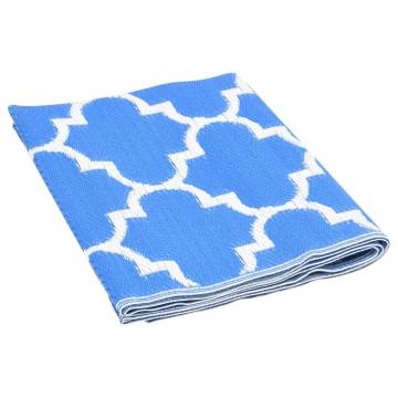 Outdoor Rug Blue 160x230 cm - Trendy Carpet for Your Space