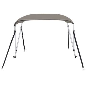 2-Bow Bimini Top Grey 178x138x96 cm for Ultimate Protection