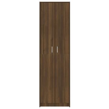 Hallway Wardrobe Brown Oak | Space-Saving Storage Solution