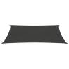 Sunshade Sail 160 g/m² Anthracite 3x6 m HDPE - HipoMarket UK