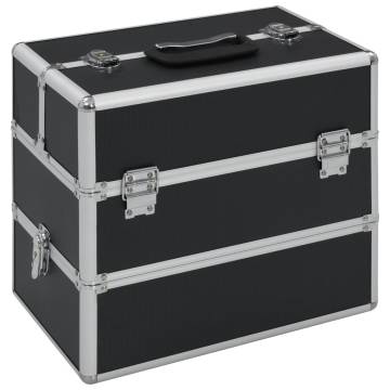 Make-up Case 37x24x35 cm Black Aluminium - Organize Your Beauty