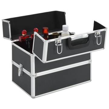 Make-up Case 37x24x35 cm Black Aluminium - Organize Your Beauty