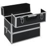 Make-up Case 37x24x35 cm Black Aluminium - Organize Your Beauty