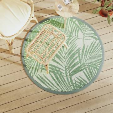 Outdoor Carpet Green Ø120 cm PP | Stylish & Durable Rug