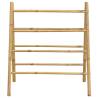 Stylish Double Towel Ladder in Bamboo – 4 Rungs & 90x50x100 cm