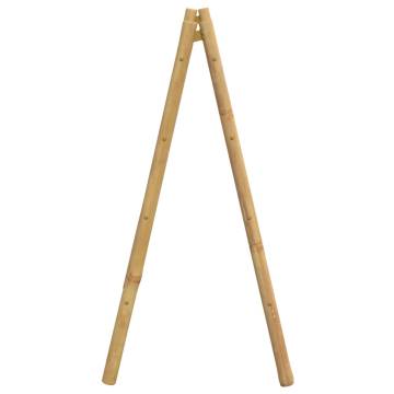 Stylish Double Towel Ladder in Bamboo – 4 Rungs & 90x50x100 cm