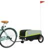 Sturdy Bike Trailer - Black & Green, 30 kg Capacity