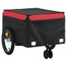 Bike Trailer Black & Red - 45 kg Iron Cargo Carrier