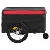 Bike Trailer Black & Red - 45 kg Iron Cargo Carrier