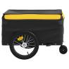 Sturdy Black & Yellow Bike Trailer | 45 kg Iron Cargo Transport