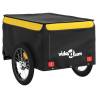 Sturdy Black & Yellow Bike Trailer | 45 kg Iron Cargo Transport