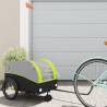 Bike Trailer Black and Green 30 kg Iron Colour green Size 52 x 123 x 53 cm 