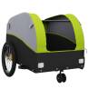 Bike Trailer Black & Green - 30 kg Capacity | HipoMarket