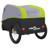 Bike Trailer Black & Green - 30 kg Capacity | HipoMarket