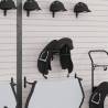 Wall Mounted Black Iron Saddle Rack | Organize Your Tack