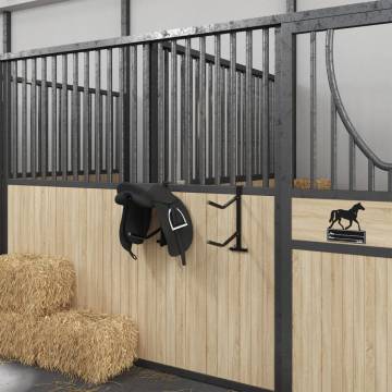 Portable Black Iron Saddle Rack & Bridle Hook | HiPoMarket