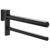 Portable Twin Arm Saddle Rack - Durable Black Iron Design