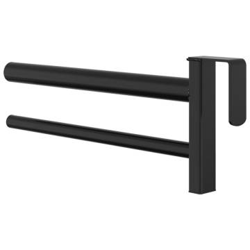 Portable Twin Arm Saddle Rack - Durable Black Iron Design