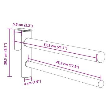 Portable Twin Arm Saddle Rack - Durable Black Iron Design