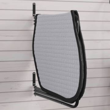 Saddle Pad Rack 3 Arms - Black Iron Storage Solution