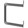 Saddle Pad Rack 3 Arms - Black Iron Storage Solution