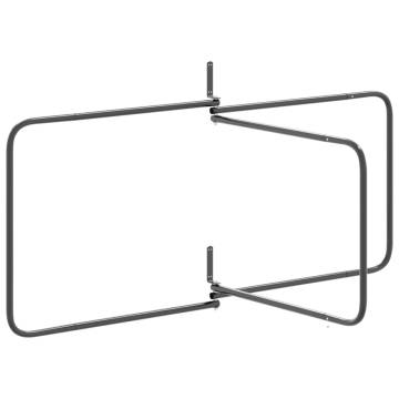 Saddle Pad Rack 3 Arms - Black Iron Storage Solution