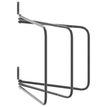 Saddle Pad Rack 3 Arms - Black Iron Storage Solution