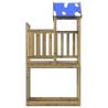 Wooden Play Tower with Rockwall | Durable Pine Structure