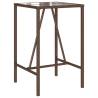 Stylish Brown Outdoor Bar Table 70x70x110 cm | Hipo Market