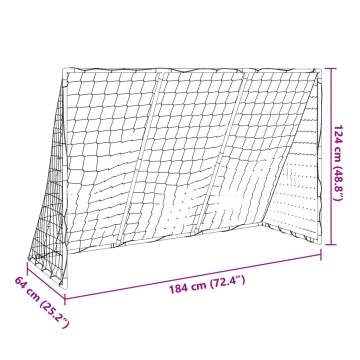 Kids' 2-in-1 Football Goal Set with Balls - Fun & Versatile