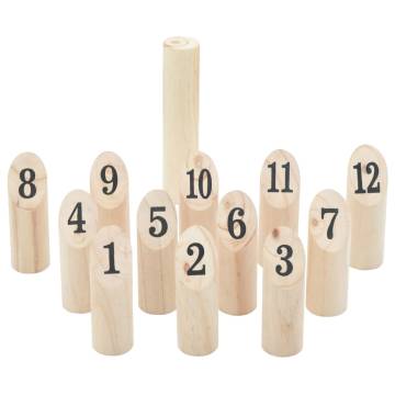 13 Piece Number Kubb Game Set - Fun Family Toss Game