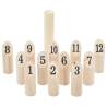 13 Piece Number Kubb Game Set - Fun Family Toss Game