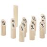 13 Piece Number Kubb Game Set - Fun Family Toss Game