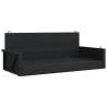 Swing Bench Black 119x56x48 cm - Relax in Style | Hipo Market