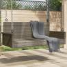 Swing Bench Grey 119x56x48 cm Poly Rattan - Relax Outdoors