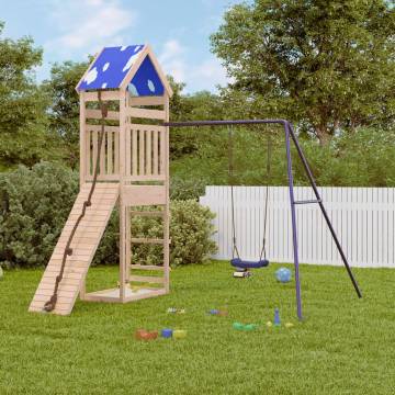 Outdoor Playset Solid Wood Pine - Fun for Kids