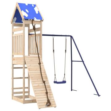 Outdoor Playset Solid Wood Pine - Fun for Kids