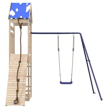 Outdoor Playset Solid Wood Pine - Fun for Kids