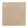 ZIZUR Rug 240x240 cm - Jute Look for Indoor & Outdoor Use