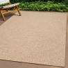 Rug ZIZUR 100x200 cm Jute Look Indoor and Outdoor Colour brown Size 100 x 200 cm Pattern round 