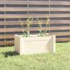 Garden Planter White 60x31x31 cm Solid Pinewood Colour white Quantity in Package 1 