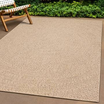 Rug ZIZUR 200x200 cm - Jute Look Indoor & Outdoor