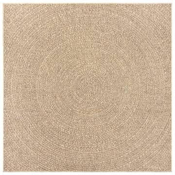 Rug ZIZUR 200x200 cm - Jute Look Indoor & Outdoor