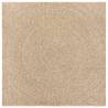 Rug ZIZUR 200x200 cm - Jute Look Indoor & Outdoor