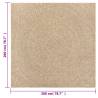 Rug ZIZUR 200x200 cm - Jute Look Indoor & Outdoor