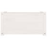 Garden Planter White 60x31x31 cm - Solid Pinewood | Hipo Market