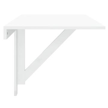 Folding Wall Table High Gloss White - Space-Saving Design