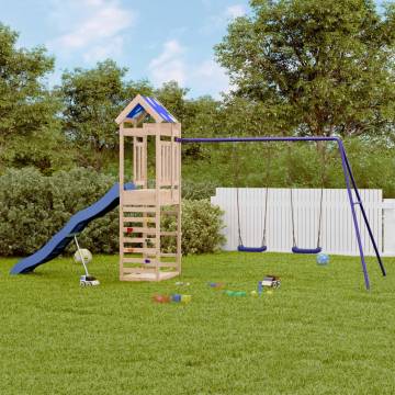 Outdoor Playset Solid Wood Pine – Fun for Kids | HipoMarket