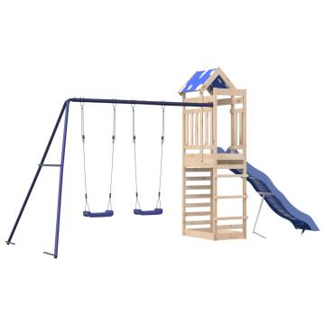 Outdoor Playset Solid Wood Pine – Fun for Kids | HipoMarket