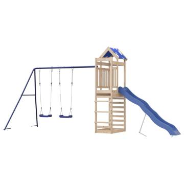 Outdoor Playset Solid Wood Pine – Fun for Kids | HipoMarket